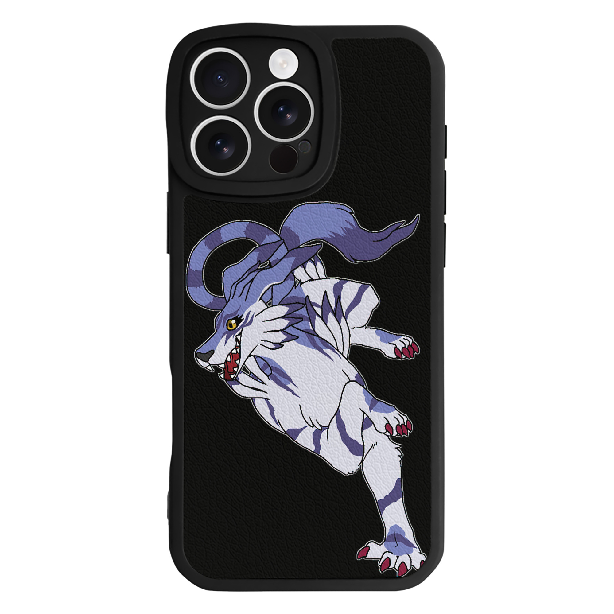 （画像用） Digimon デジタルモンスター/デジモン 【iPhone 16シリーズ対応】シリコンスマホケース（レザー調） 材質：シリコン